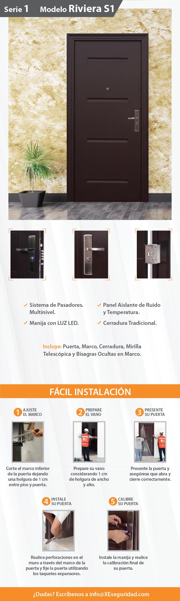 Puerta de Seguridad Riviera XE Seguridad